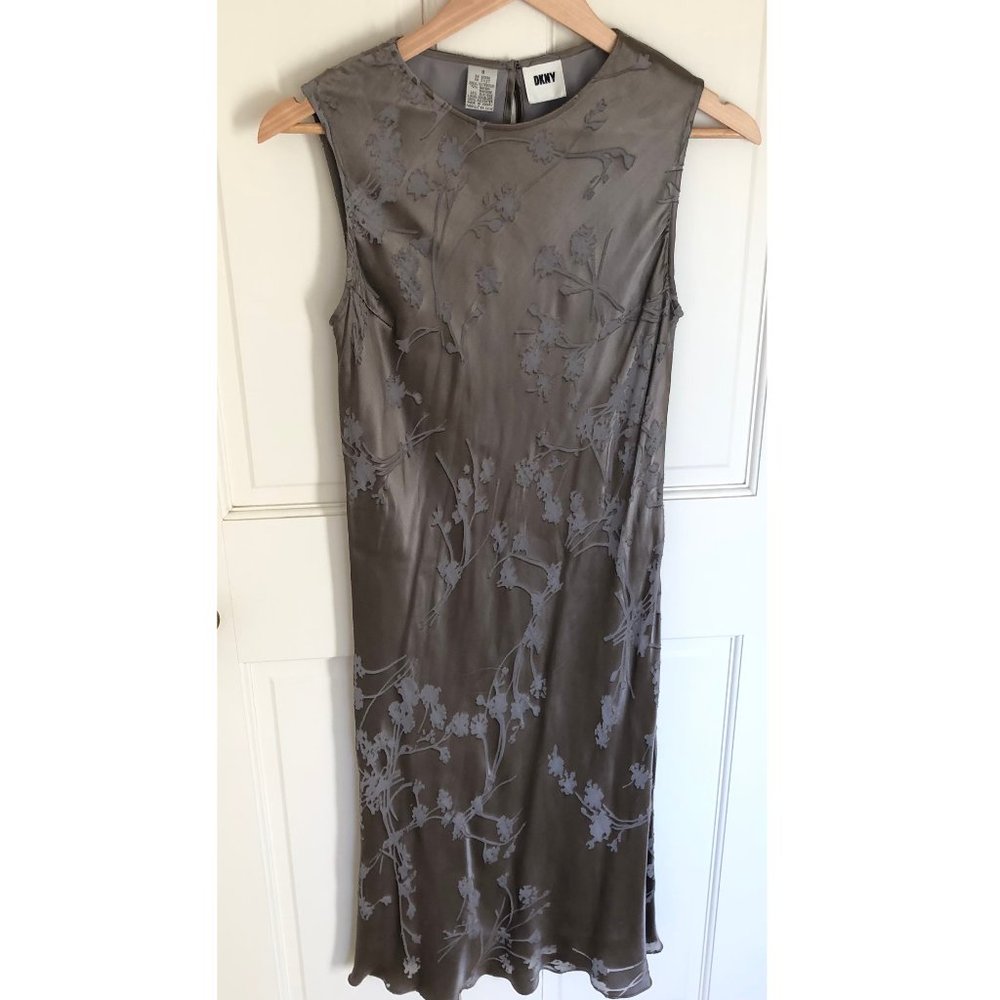 VINTAGE DKNY SILK FLORAL DRESS